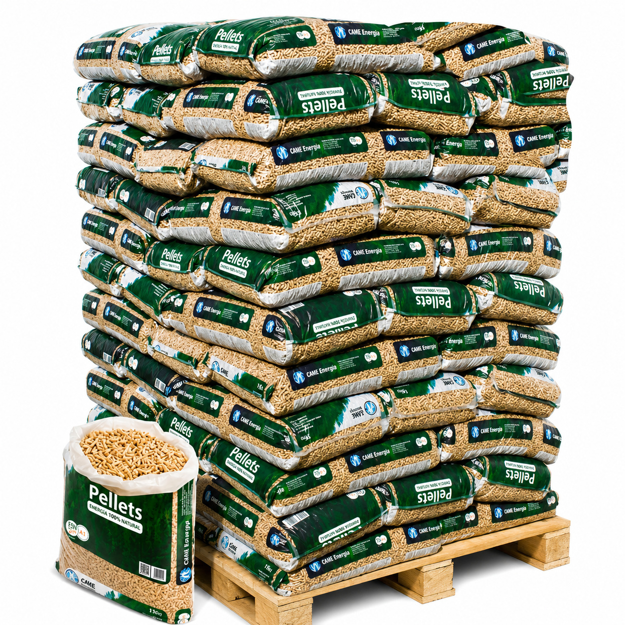 Peleti GME WoodPellet v vrečah po 15 kg